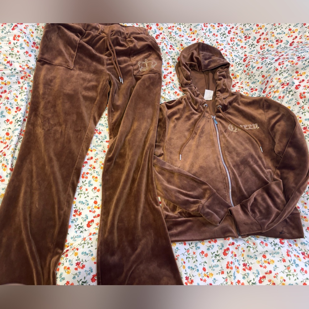 No Boundaries Brown Velour Hoodie